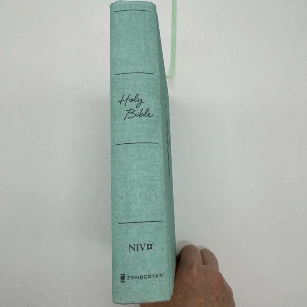 NIV Journaling Bible Double Column  Cloth over Board, Turquoise/Coral New